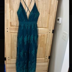 Bella and Bloom Hunter Green Maxi Dress - Large